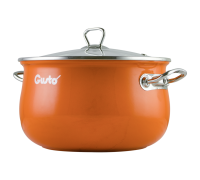 Каструля GT-T-222-O Оранж Premium 22 см 5.1 л Gusto 
