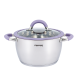 Кастрюля PR-1109-18 Purple iris Крышка с силиконовым ободком 18 см 2.3 л PEPPER