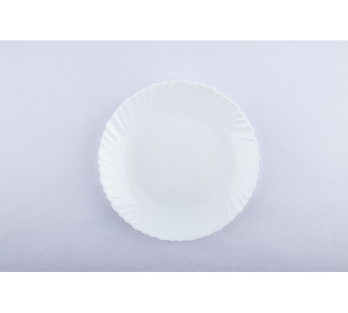 Тарелка обеденная V-220W Blanco wave Vittora 220 мм            