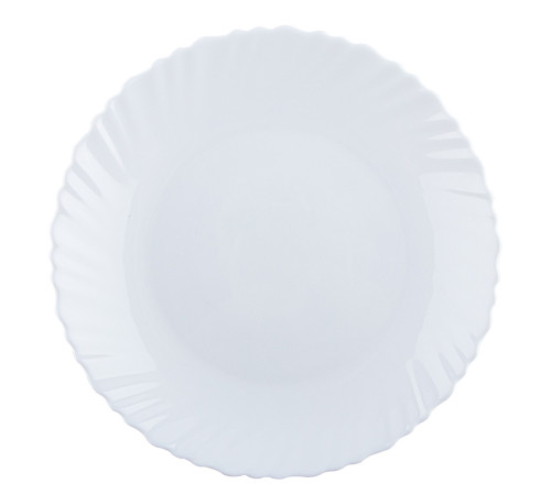 Тарелка обеденная V-220W Blanco wave Vittora 220 мм            