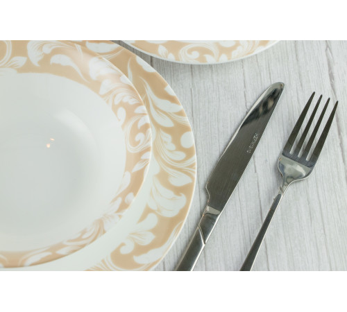 Тарелка обеденная Vittora VT-1230AB AURA Beige 230 мм            