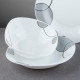 Тарелка суповая V-230Sgb Серые пузыри square Vittora 230 мм            