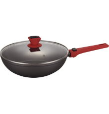 PEPPER PR-2211 Сковорода Агат со съемной ручкой и крышкой (greblon C2) 280x80 мм