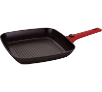 PEPPER PR-2210 Сковорода гриль Агат со съемной ручкой (greblon C2) 28x28 см