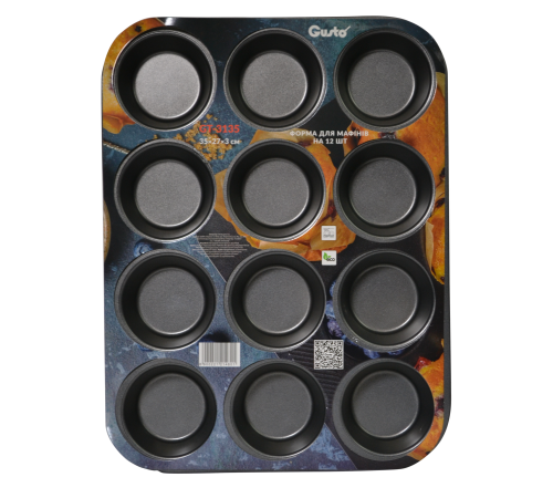 Форма для выпечки мафинов GT-3135 Gusto 35x27x3 см