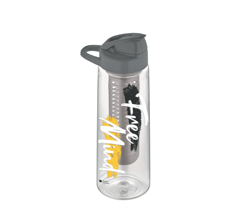 Бутылка для воды Lidya с инфузором 730 мл GT-G-912051 GUSTO серая
