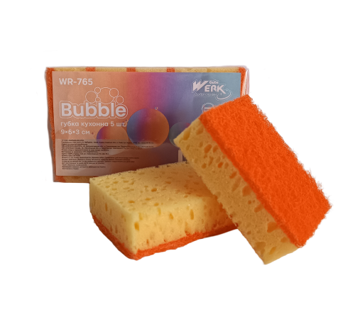 Губка кухонная Bubble 5 шт WR765 WERK