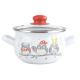Набор GT-T-3-OWL Птичьи щебетания кастрюля 1.55 л и ковш 1 л GUSTO