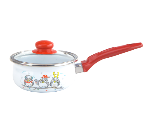 Набор GT-T-3-OWL Птичьи щебетания кастрюля 1.55 л и ковш 1 л GUSTO