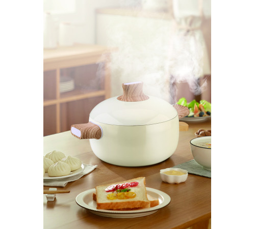 Кастрюля PR-2305 Белая жемчужина pfluon 4 л PEPPER