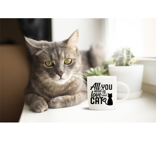 Чашка VT-C-137380 Котик-муркотик 380 мл Vittora