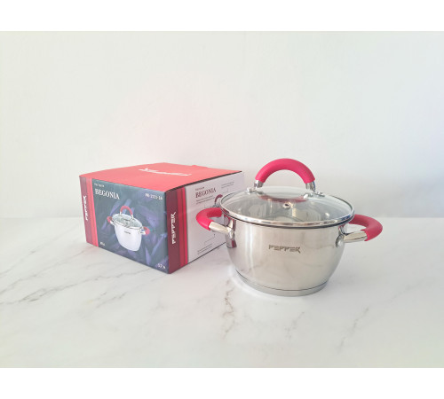 Кастрюля PR-1111-16 BEGONIA 16 см 1.7 л PEPPER