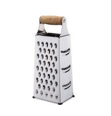 Терка GT-GR-1005 METAL четырехсторонняя с деревянной ручкой 23 см GUSTO