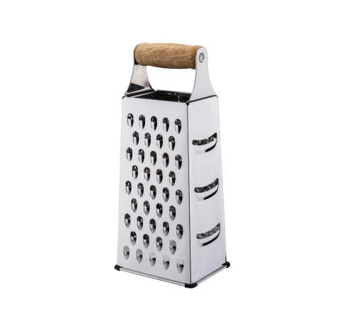 Терка GT-GR-1005 METAL четырехсторонняя с деревянной ручкой 23 см GUSTO