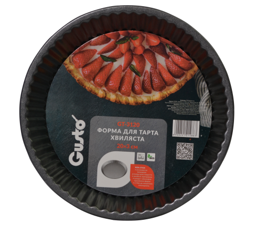Форма для тарта GT-3120 волнистая 20x3 см GUSTO