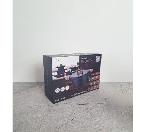 Кастрюля PR-2313-20 Wood 20 см PEPPER