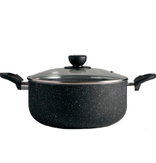 Кастрюля с крышкой GT-2409-24 покрытие Marble Gusto 24 см 4 л